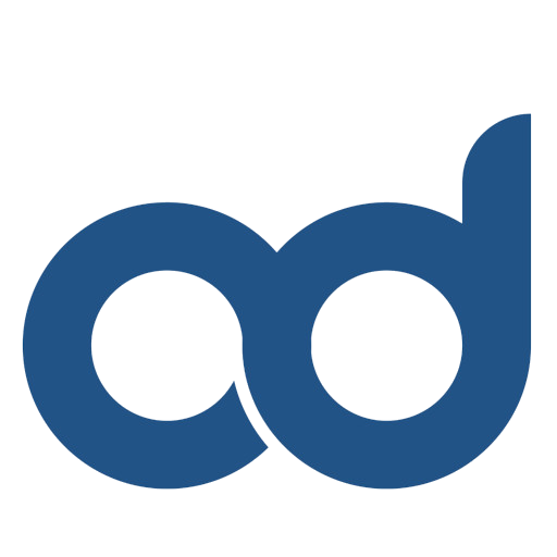 Open Desk logo, kirjaimet O ja D